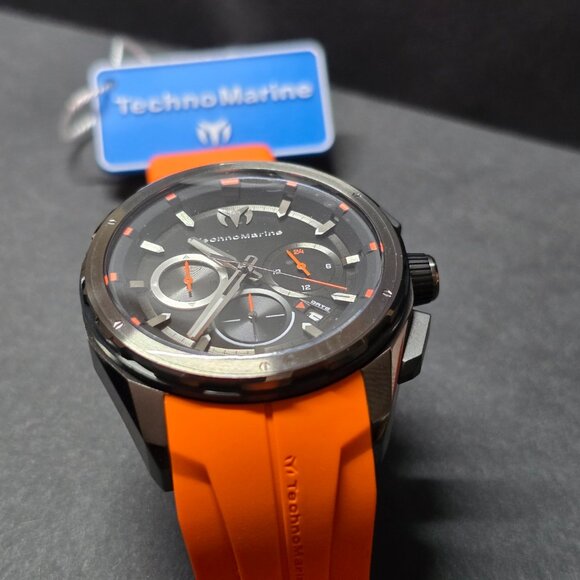 TechnoMarine Ocean Nomad Men's Watch - 43mm, Orange (TM-318099) - Picture 4 of 12